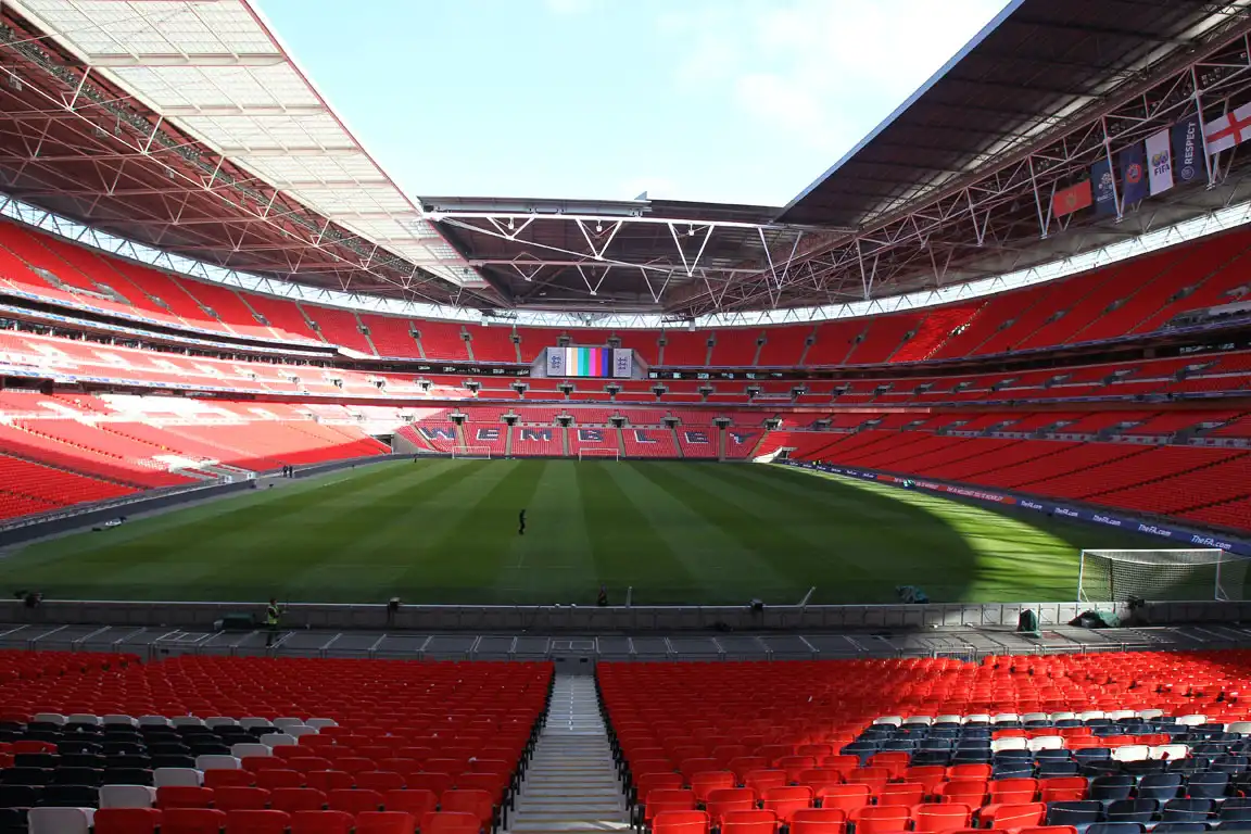 Utsikt fra East Stand nedre nivå 134