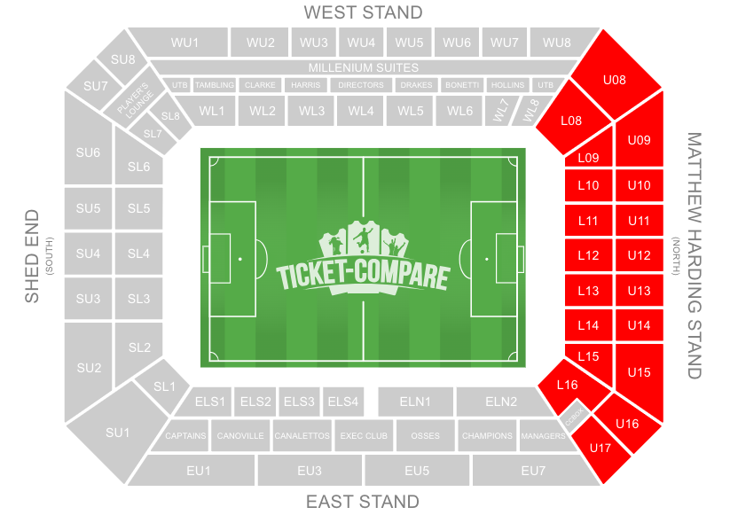Stamford Bridge Stadion Mattew Harding Stand