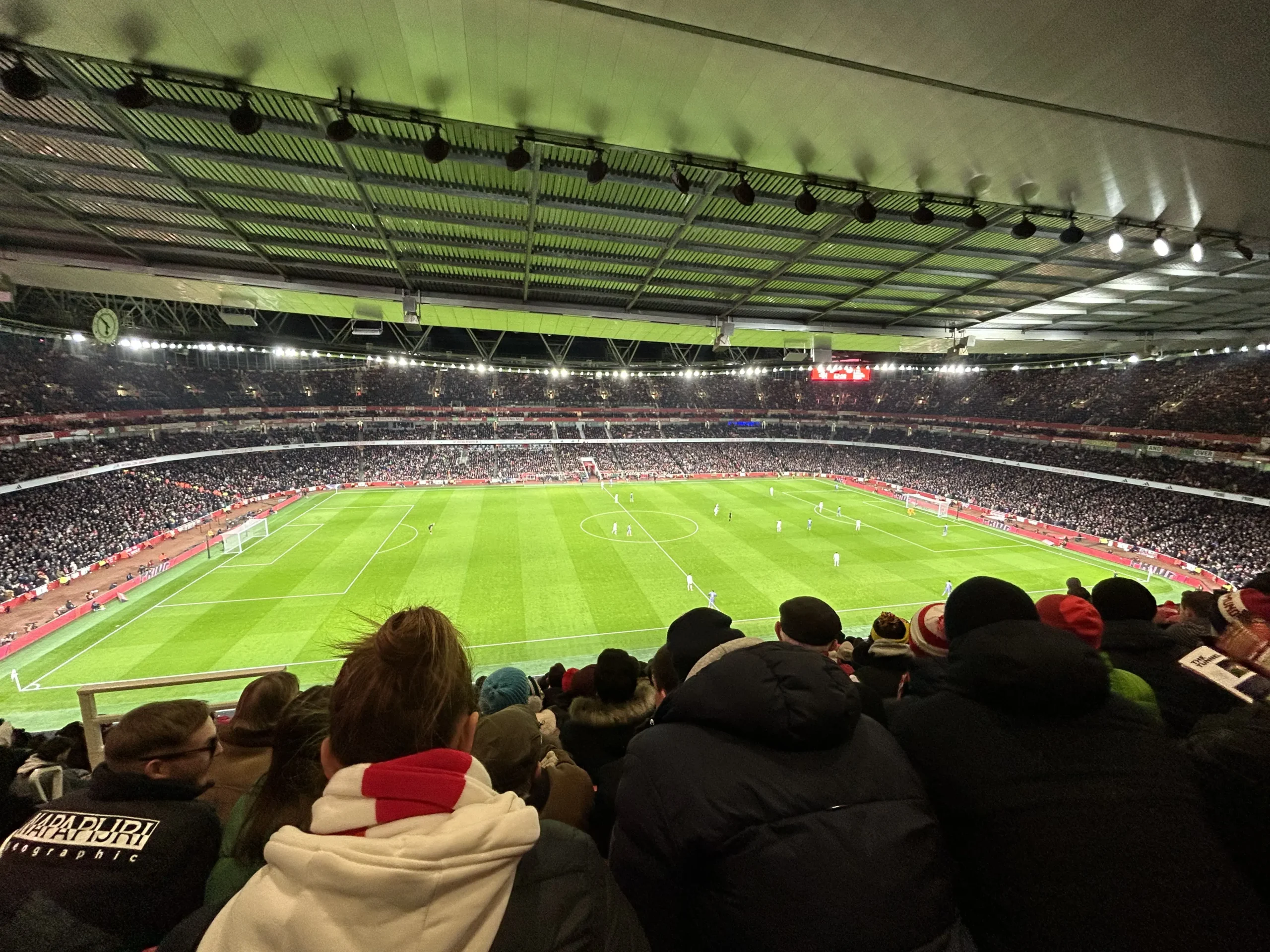 Øvre nivå Eaststand utsikt