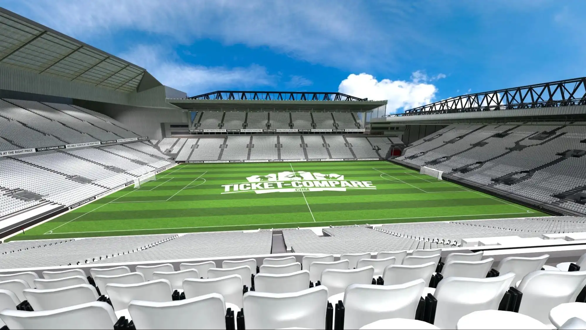 Illustrasjon av Anfield Stadium Sir Kenny Dalglish tribune