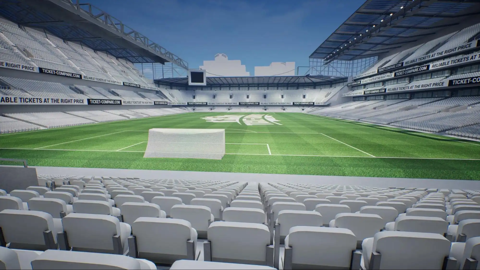 Illustration af Stamford Bridge Matthew Harding Lower Tier view