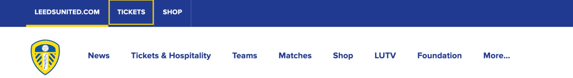 screenshot af 'Tickets' knap