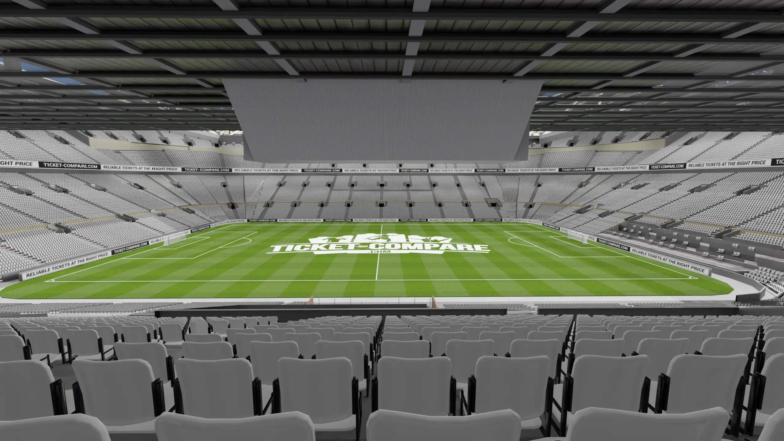 Illustration af Old Trafford Hospitality (Block s222) udsigt