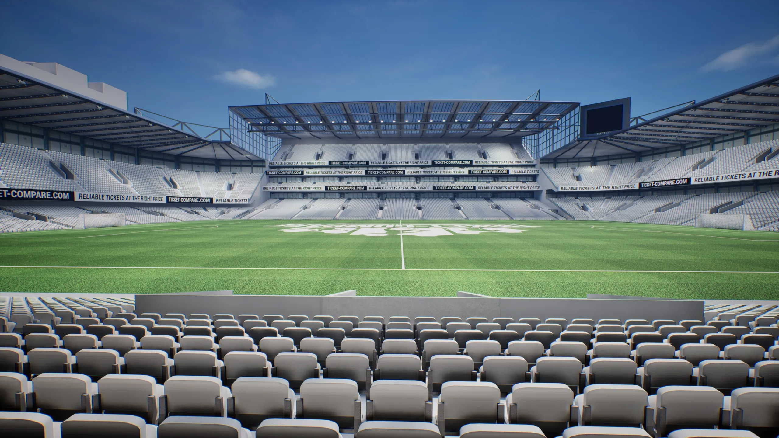 Illustration af Dugout Club udsigt på Stamford Bridge stadion