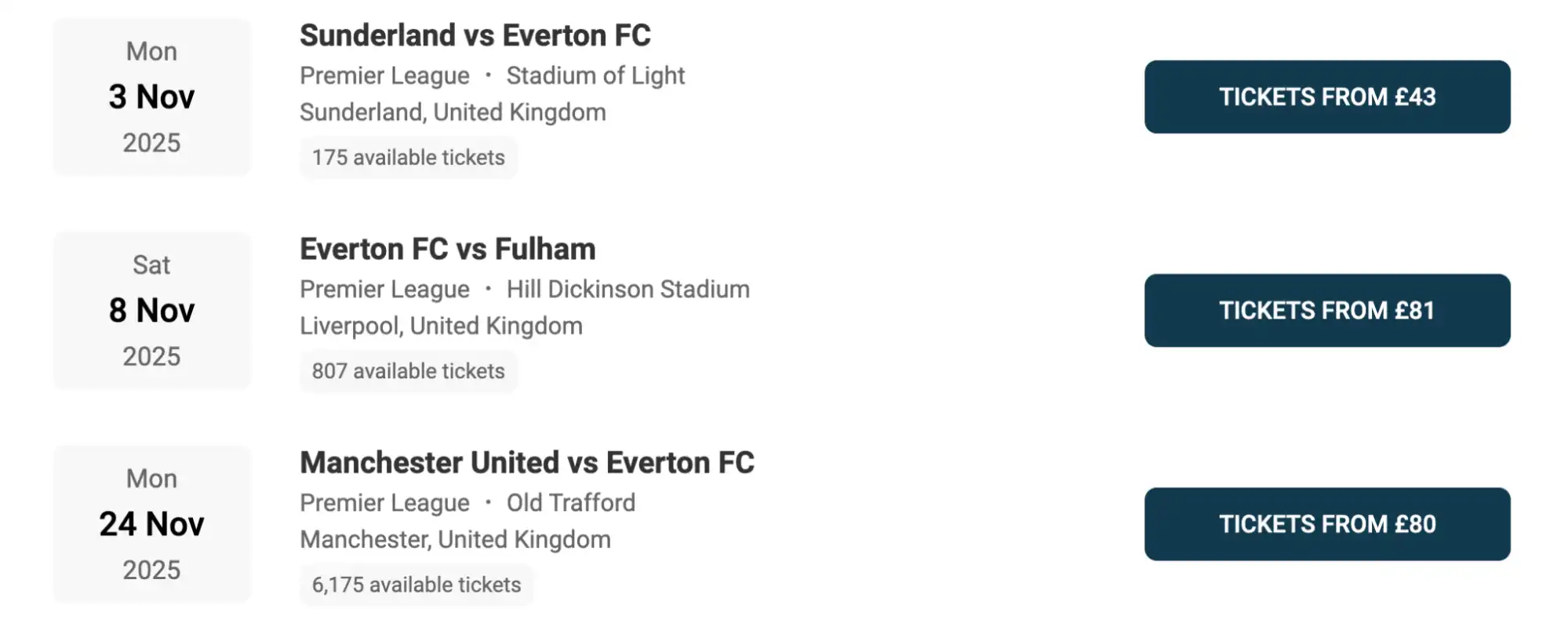 screenshot af Everton FC kampprogram