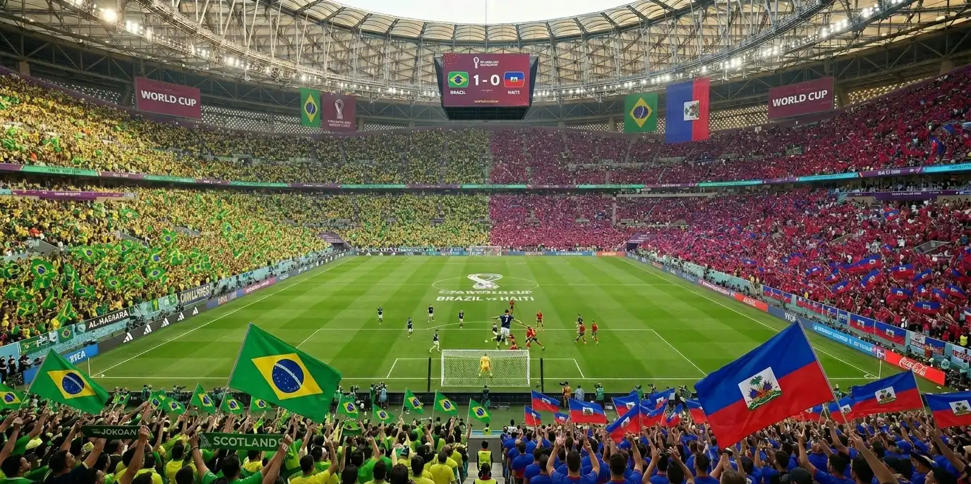Hvordan kjøpe Brazil vs Haiti VM 2026 billetter background image