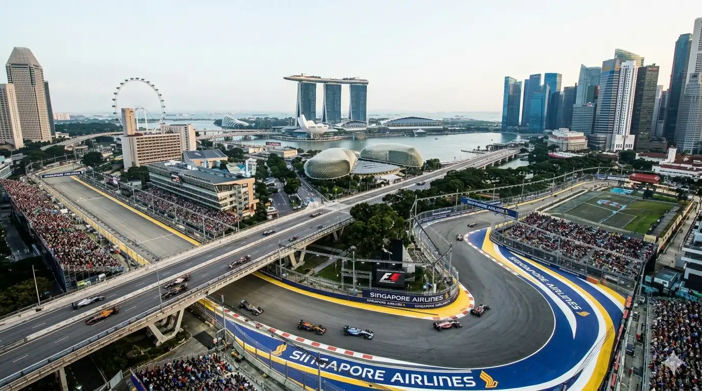 Hvordan kjøpe billetter til Singapore Grand Prix 2026 background image
