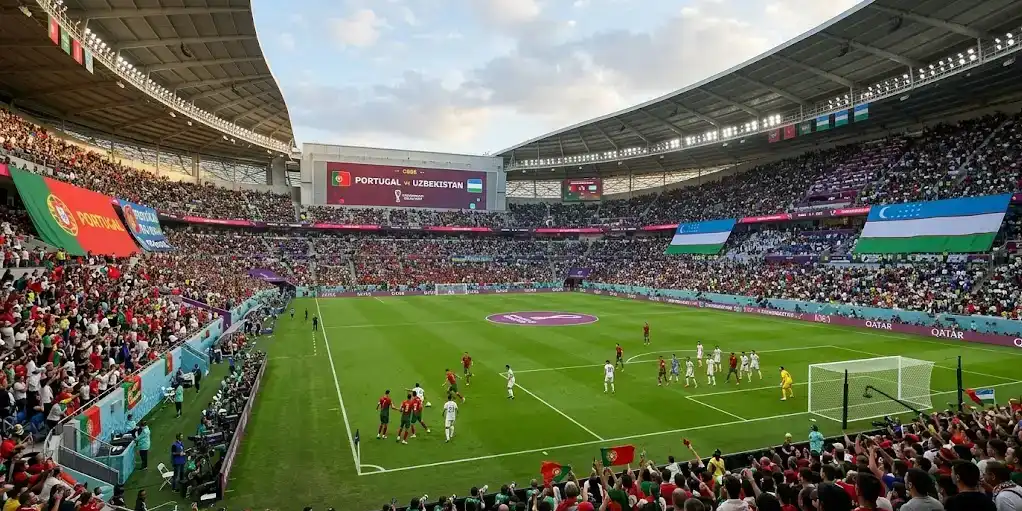 Hvordan kjøpe Portugal vs Usbekistan World Cup 2026 billetter background image