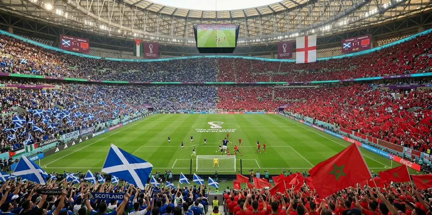 Hvordan kjøpe Skottland vs Marokko billetter til VM 2026 background image
